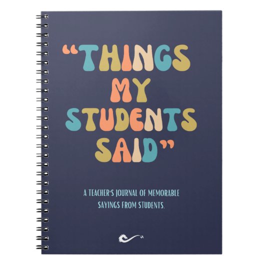 私の生徒が言ったこと ノートブック (正面)