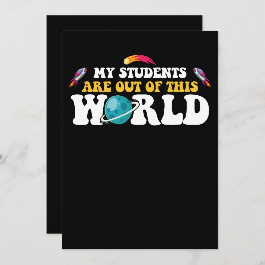 私の生徒たちは最高にクールだ 招待状 (正面/裏面)