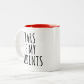 私の生徒の涙のおもしろい先生 ツートーンマグカップ (正面左)