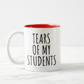私の生徒の涙のおもしろい先生 ツートーンマグカップ (左)