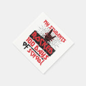 私の生徒は学校の先生の100日を揺り動かした スタンダードカクテルナプキン (角)