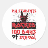 私の生徒は学校の先生の100日を揺り動かした ラウンドシール (正面)