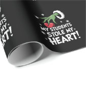 私の生徒は私のハートクリスマスクリスマス先生を盗んだ ラッピングペーパー (ロールコーナー)