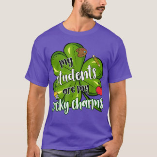 私の生徒は私のラッキーアイテム 緑の教師のクローバー Tシャツ
