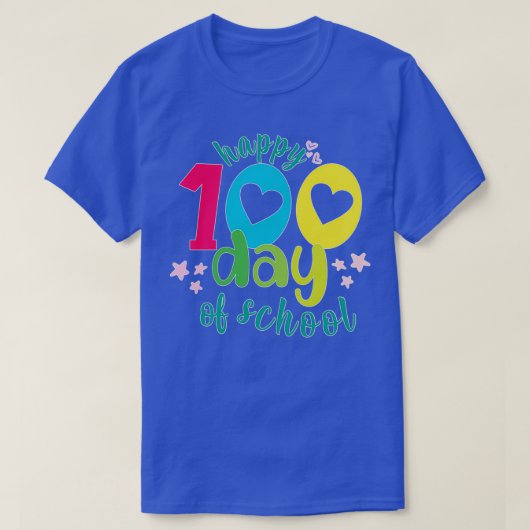 私の生徒は100人の日が明るい Tシャツ (デザイン正面)