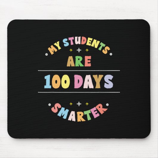 私の生徒は100日も賢くなりました 100日目の学校 マウスパッド (正面)