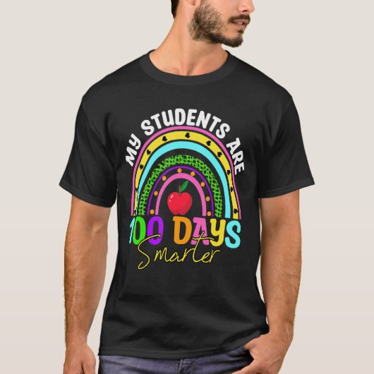 私の生徒は100日頭が切れる100日 Tシャツ (正面)