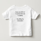 私の生成を殺す停止 トドラーTシャツ (裏面)