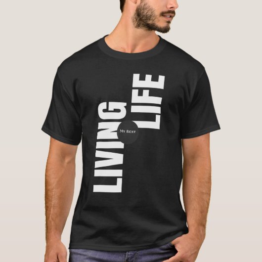私の生最高の活は母の幸せ楽しむな雰囲気 Tシャツ (正面)