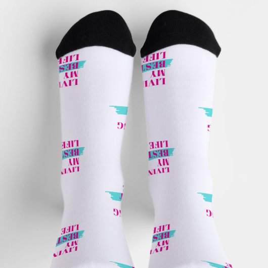 私の生最高の活、ソックスやる気を起こさせる ソックス (上部)