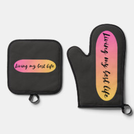 私の生最高の活 鍋つかみ&鍋敷きセット