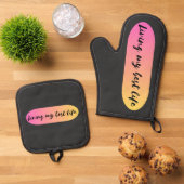 私の生最高の活 鍋つかみ&鍋敷きセット (トップダウン)