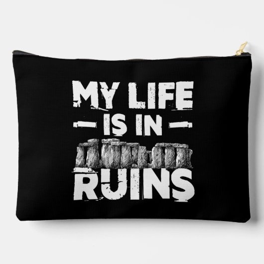 私の生活は廃墟の考古学におもしろいある アクセサリーポーチ (裏面)