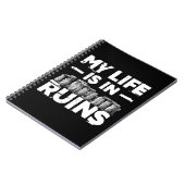 私の生活は廃墟の考古学におもしろいある ノートブック (左側)