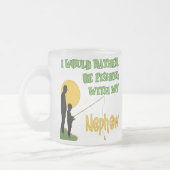 私の甥との採取 フロストグラスマグカップ (左)