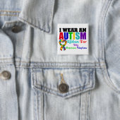 私の甥のための衣服Iの自閉症のリ大切ボン 缶バッジ (インサイチュ)