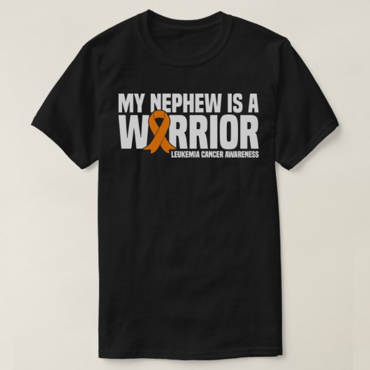 私の甥は軍人白血病がん認識度P Tシャツ (デザイン正面)