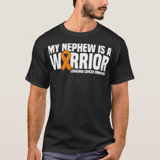 私の甥は軍人白血病がん認識度P Tシャツ