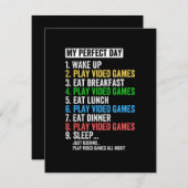 私の申し分のない日、目を覚ま遊して、ゲームをして セーブザデート (正面/裏面)