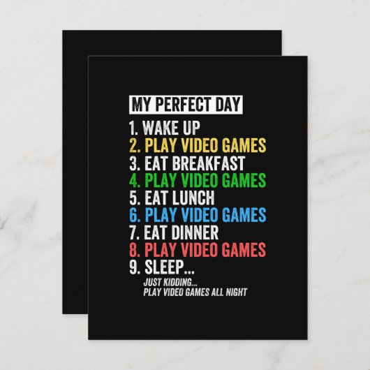 私の申し分のない日、目を覚ま遊して、ゲームをして セーブザデート (正面/裏面)