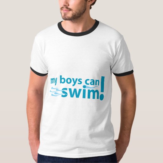 私の男の子は泳ぐことができます! Tシャツ (正面)