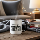 私の町のシカゴ・シティ・スカイラインパーソナライズされたは マグカップ