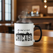 私の町のシカゴ・シティ・スカイラインパーソナライズされたは マグカップ