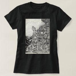 私の町は海に火で追い込まれた Tシャツ