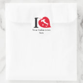 私の町イタリアンのシール ラウンドシール (バッグ)