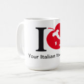 私の町イタリアンのマグ コーヒーマグカップ (正面左)