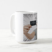 私の番ですよ! - コミック表現デザイン コーヒーマグカップ (正面左)