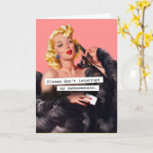 私の異常な誕生日を邪魔しないで カード (黄色い花)