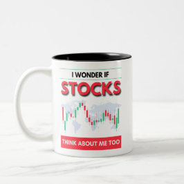 私の疑問に思こともしは株式市場に株式を持ち込む ツートーンマグカップ