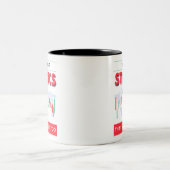 私の疑問に思こともしは株式市場に株式を持ち込む ツートーンマグカップ (中央)