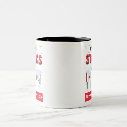 私の疑問に思こともしは株式市場に株式を持ち込む ツートーンマグカップ (中央)