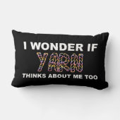 私の疑問に思こ考えとも編み物 ランバークッション (裏面)