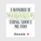 私の疑問に思もしこと考えもマルガリータ シール (シート)