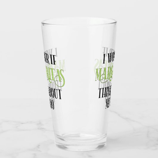 私の疑問に思もしこと考えもマルガリータ タンブラーグラス (左)