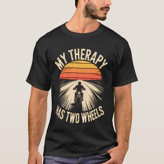 私の療法は二輪 バイク Tシャツ (正面)