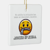 私の発言力は即興になった セラミックオーナメント (右)