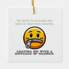 私の発言力は即興になった セラミックオーナメント