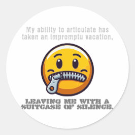 私の発言力は即興になった ラウンドシール