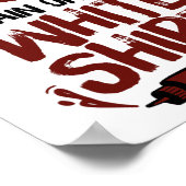 私の白のBbqステイン1 ポスター (角)