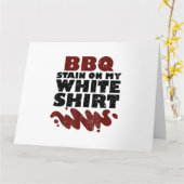 私の白のBBQステイン カード (黄色い花)