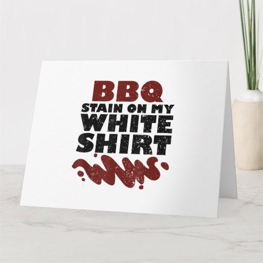 私の白のBBQステイン カード (正面)