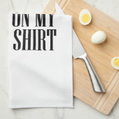 私の白のBBQステイン キッチンタオル (四つ折り)