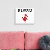 私の白のBbqステイン キャンバスプリント (インサイチュ (リビング))