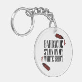 私の白のBBQステイン キーホルダー (正面左)