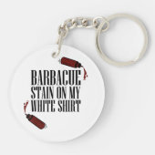 私の白のBBQステイン キーホルダー (裏面)