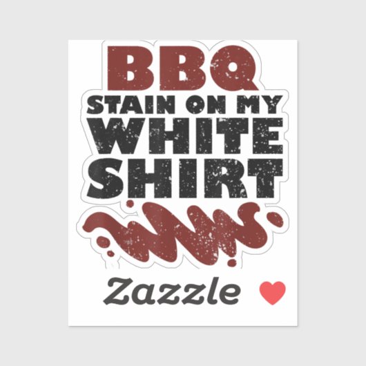 私の白のBBQステイン シール (シート)